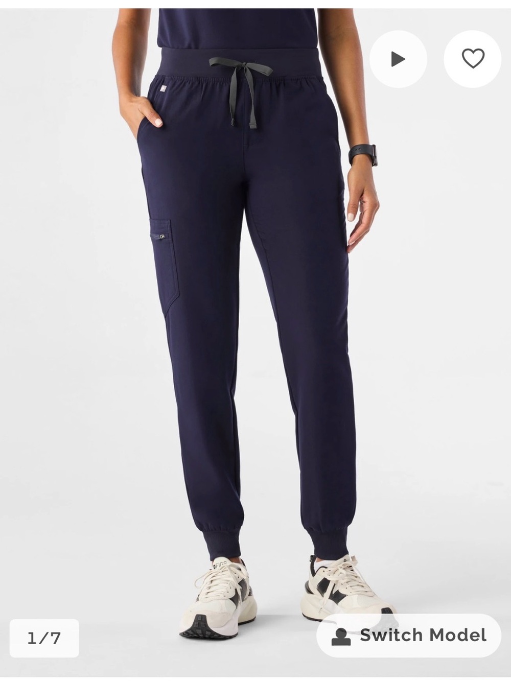Figs Women Zamora scrub joggers XL tall navy